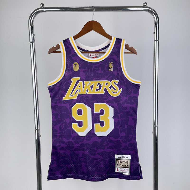 Regata Swingman BAPE X Los Angeles Lakers Mitchell & Ness Hardwood Classics 1993 - OGJERSEYSHOP