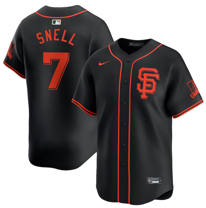 Jersey San Francisco Giants Preta Replica Team