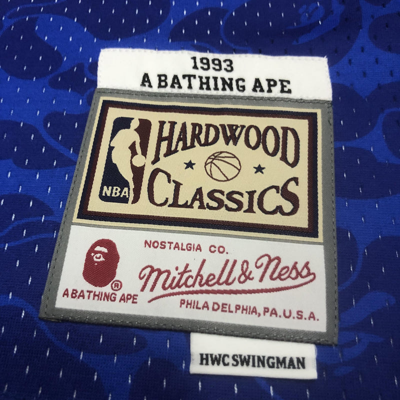 Regata Swingman BAPE X Brooklyn Nets Mitchell & Ness Hardwood Classics 1983 - OGJERSEYSHOP