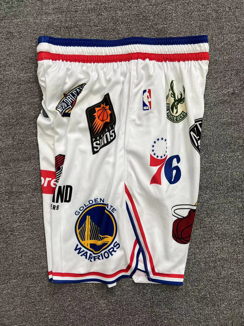 Short Supreme x NBA White - OGJERSEYSHOP