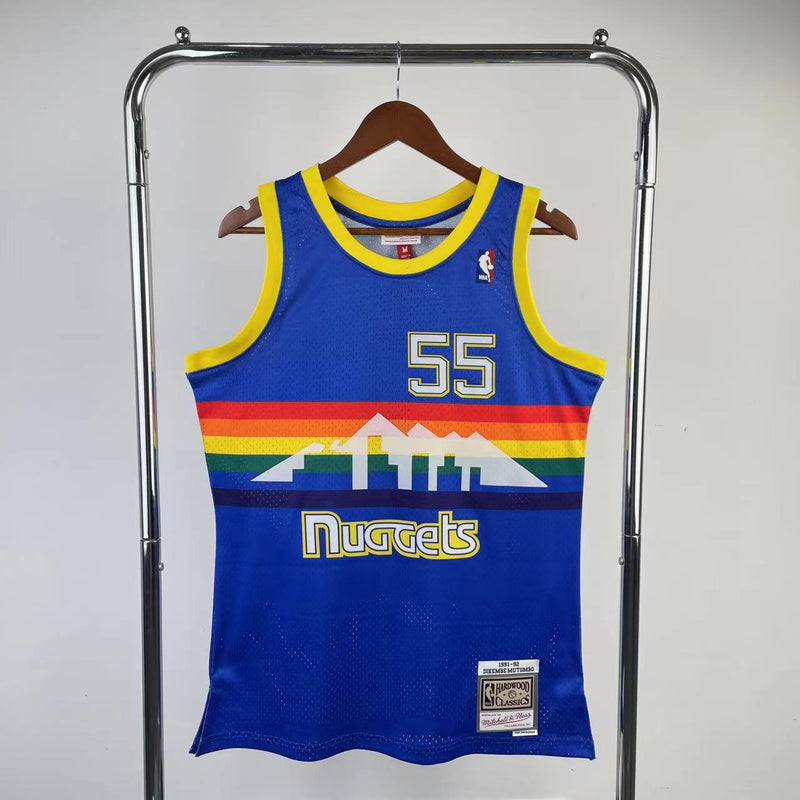 Regata Swingman Denver Nuggets Mitchell & Ness Hardwood Classics 1991/92 Azul - OGJERSEYSHOP