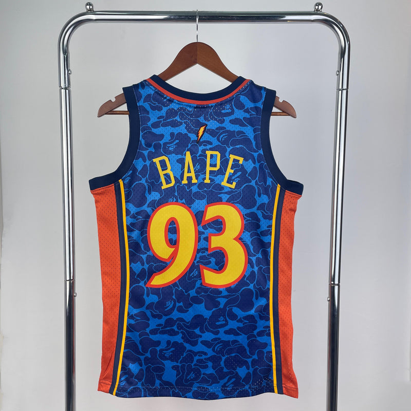 Regata Swingman BAPE X Golden State Warriors Mitchell & Ness Hardwood Classics 2009/10 - OGJERSEYSHOP