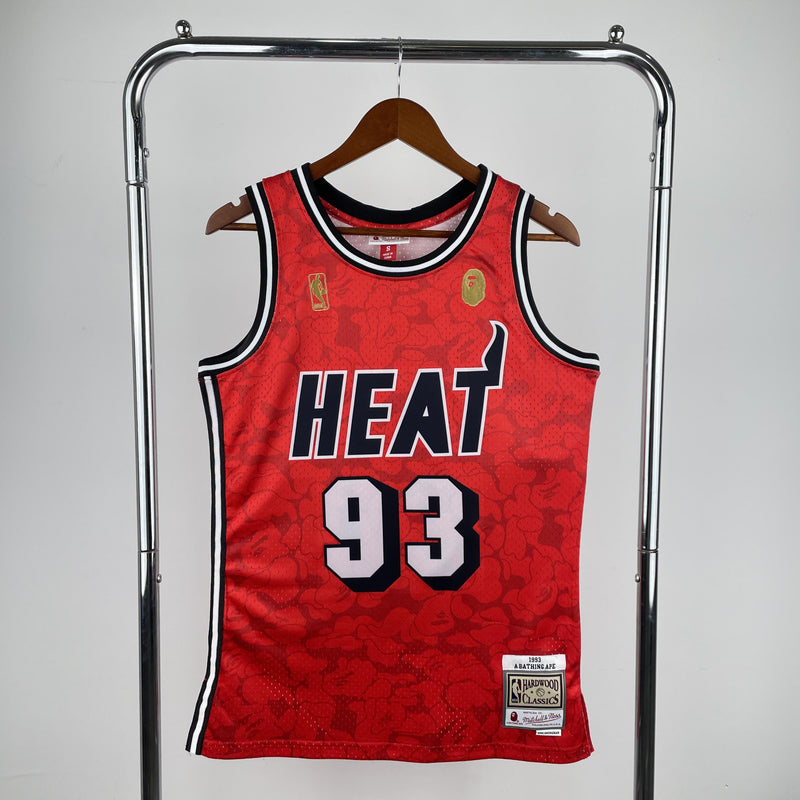 Regata Swingman BAPE X Miami Heat Mitchell & Ness Hardwood Classics 1993 - OGJERSEYSHOP