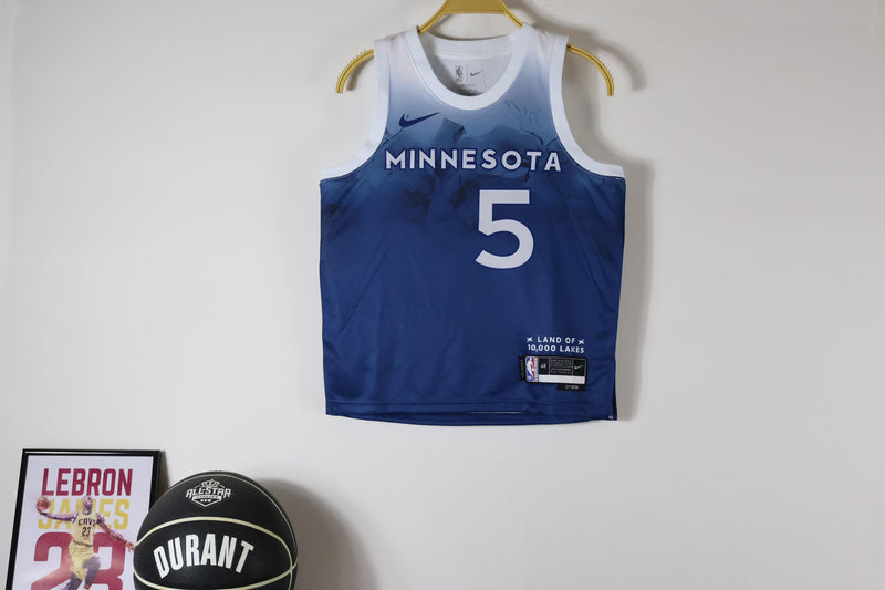 Regata NBA Infantil Minnesota Timberwolves City Edition 23/24