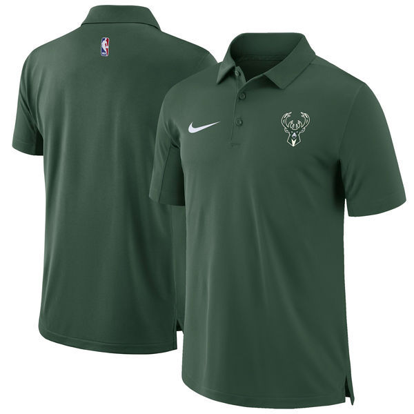 Camisa Polo Nike Milwaukee Bucks - Verde - OGJERSEYSHOP