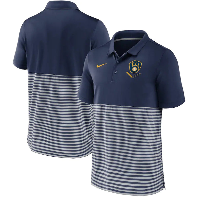 Camisa Polo Nike Milwaukee Brewers - Azul - OGJERSEYSHOP