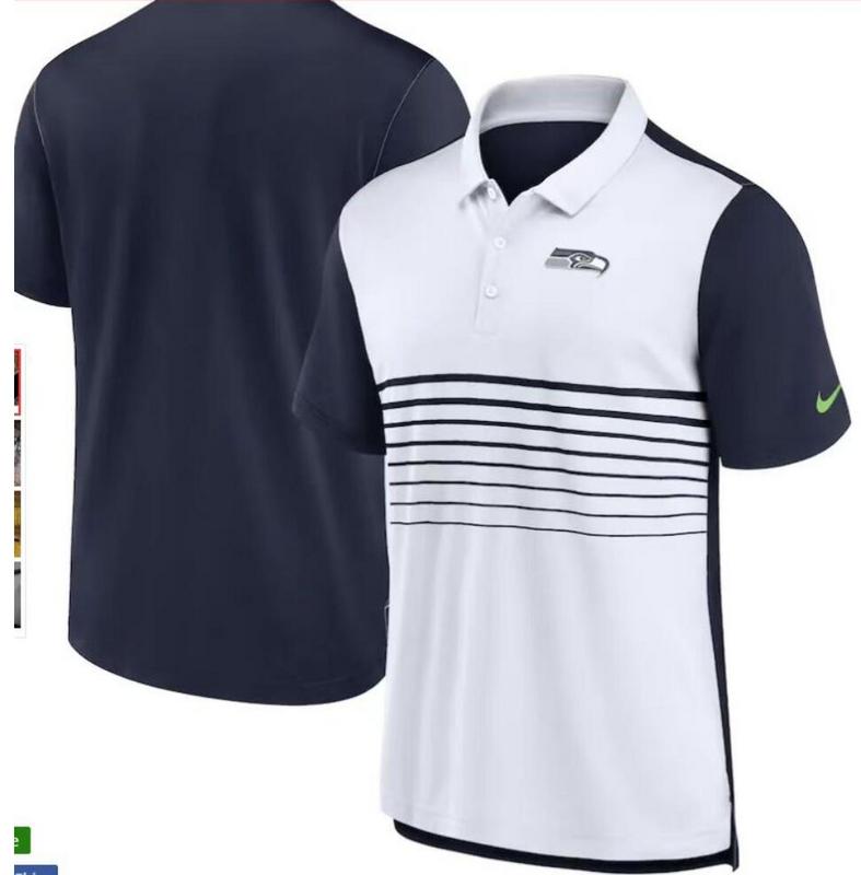 Camisa Polo Nike Seattle Seahawks - Branca/Azul - OGJERSEYSHOP