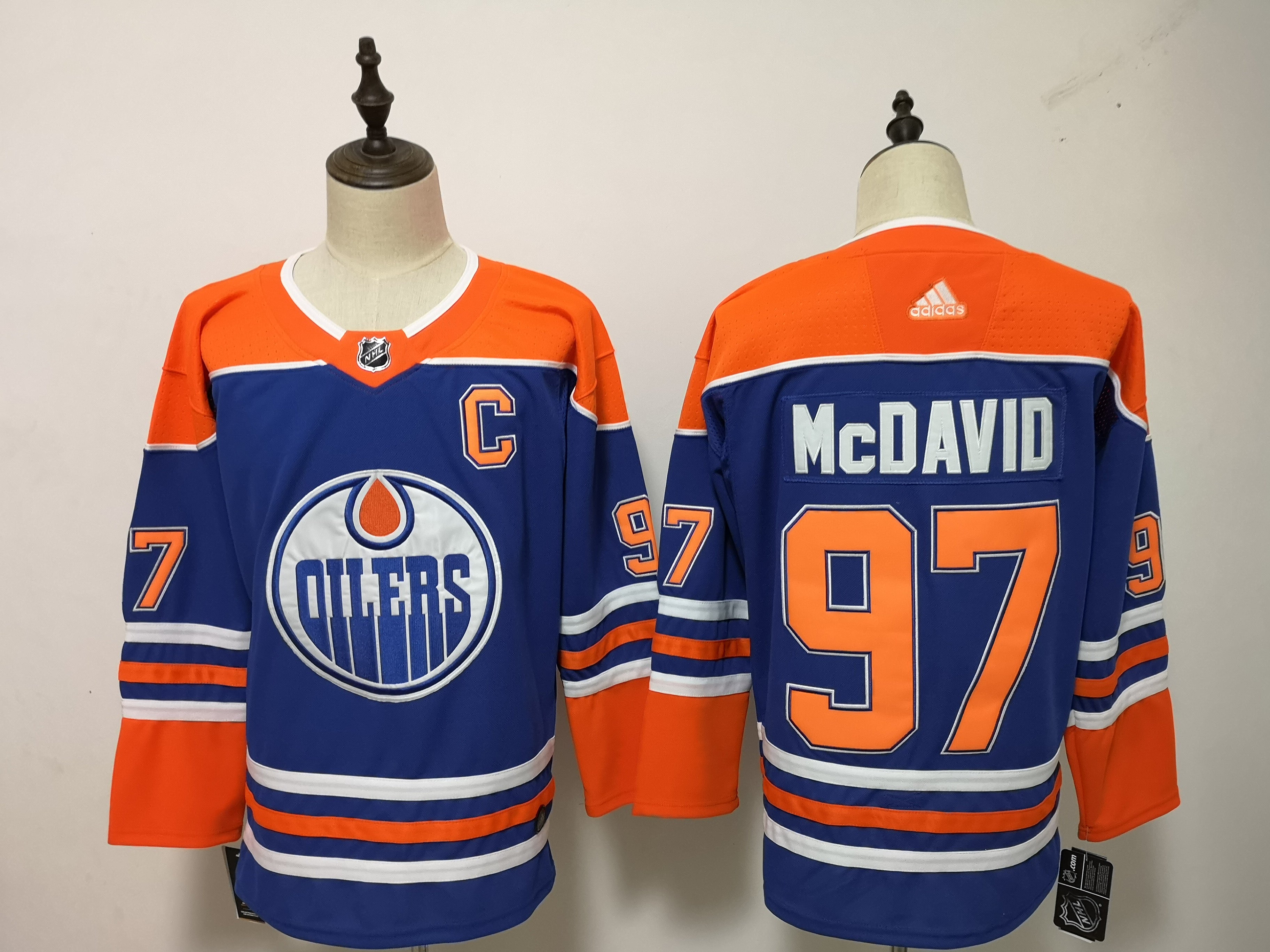 Camisa NHL Edmonton Oilers Jersey Azul