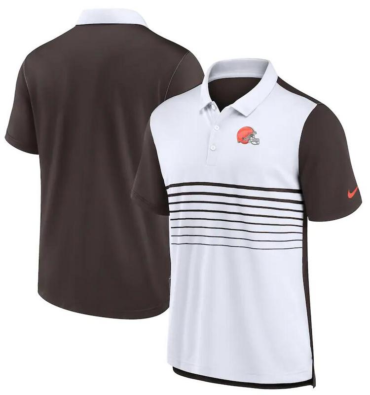 Camisa Polo Nike Cleveland Browns - Branca/Marrom - OGJERSEYSHOP