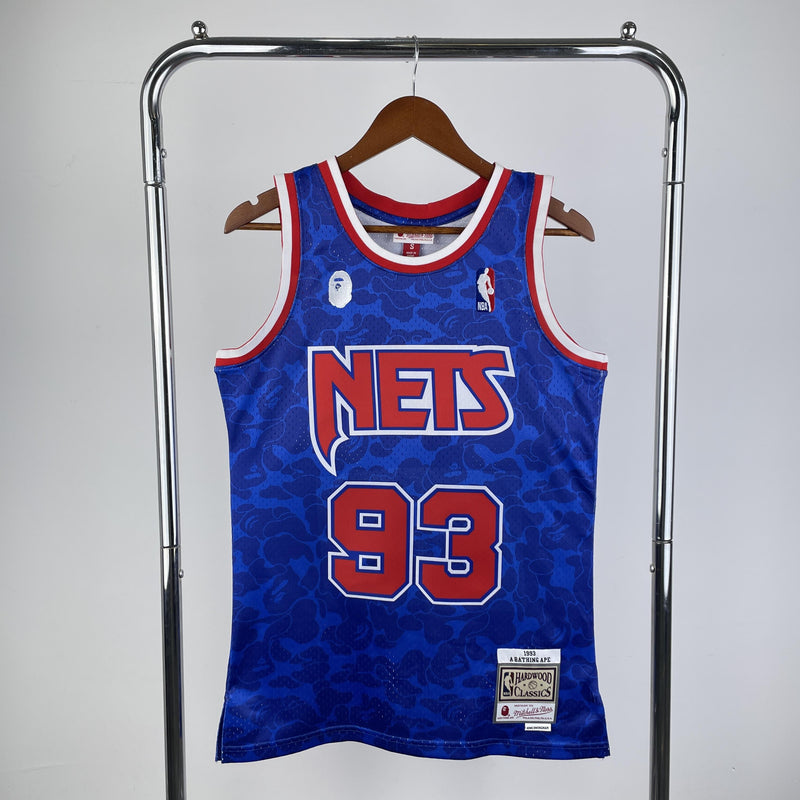 Regata Swingman BAPE X Brooklyn Nets Mitchell & Ness Hardwood Classics 1983 - OGJERSEYSHOP