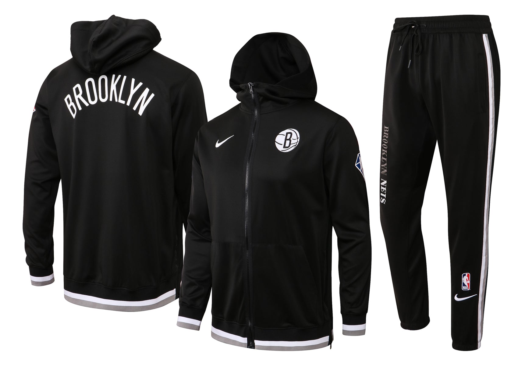 美品！NBA NETS ゲームジャージ！NIKE社製！ビッグサイズ！ Conjunto Nike NBA Therma Flex Brooklyn Nets 21/22