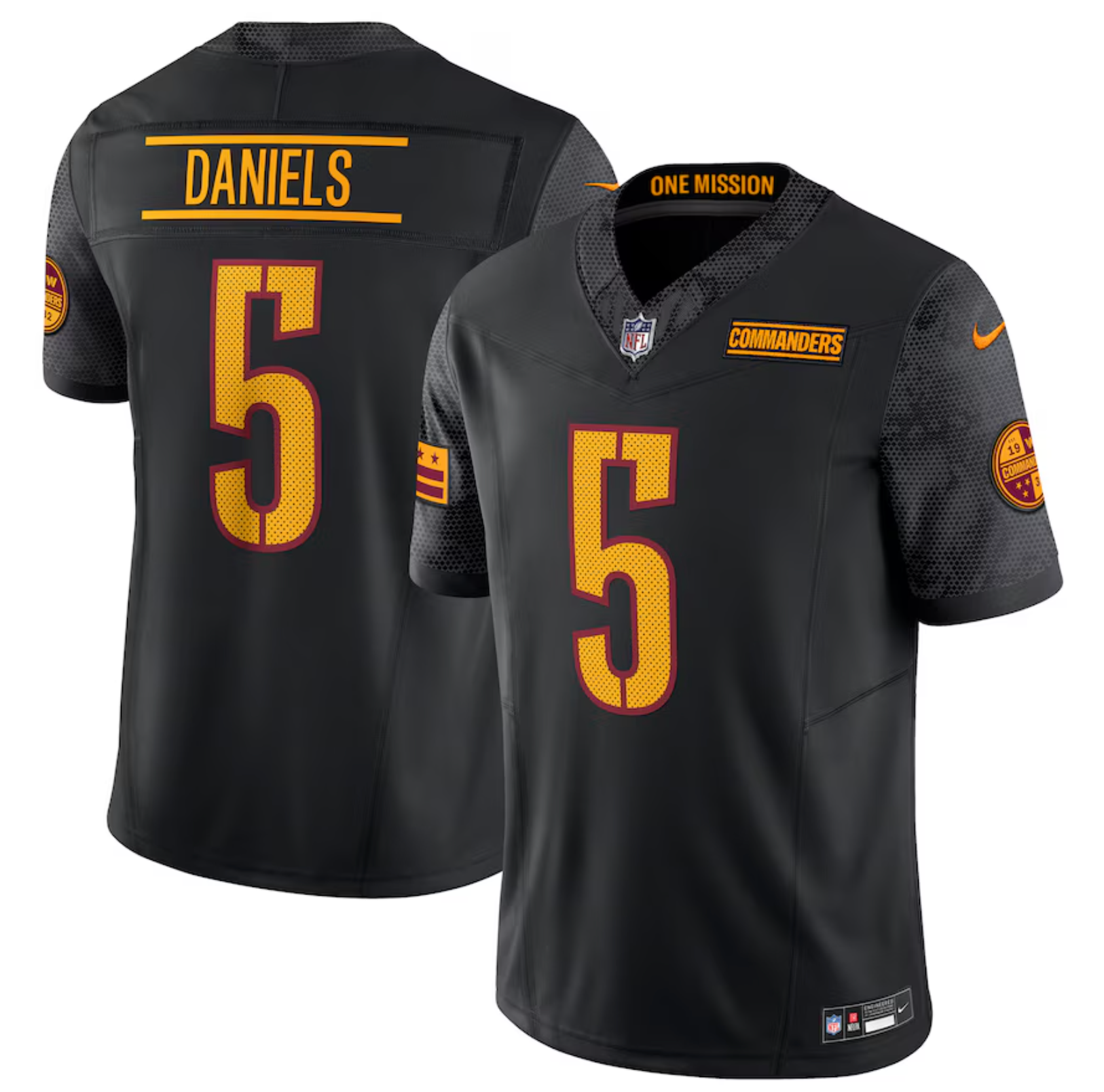 Camisa NFL Washington Commanders Vapor F.U.S.E. Limited Jersey Preta