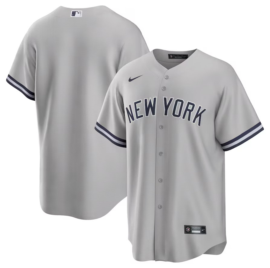 Camisa MLB New York Yankees Jersey Cinza Torcedor