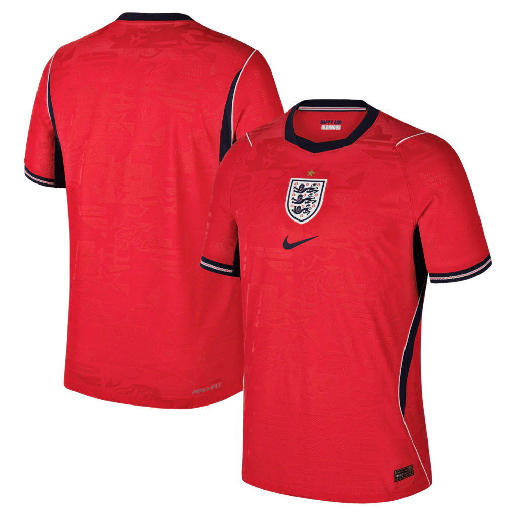 Jersey Seleção Inglaterra 2026 Jogador Masculina - Vermelha