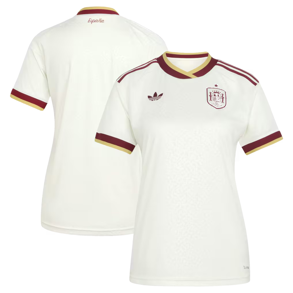 Jersey Seleção Espanha 2026 Torcedora Feminina - Branca