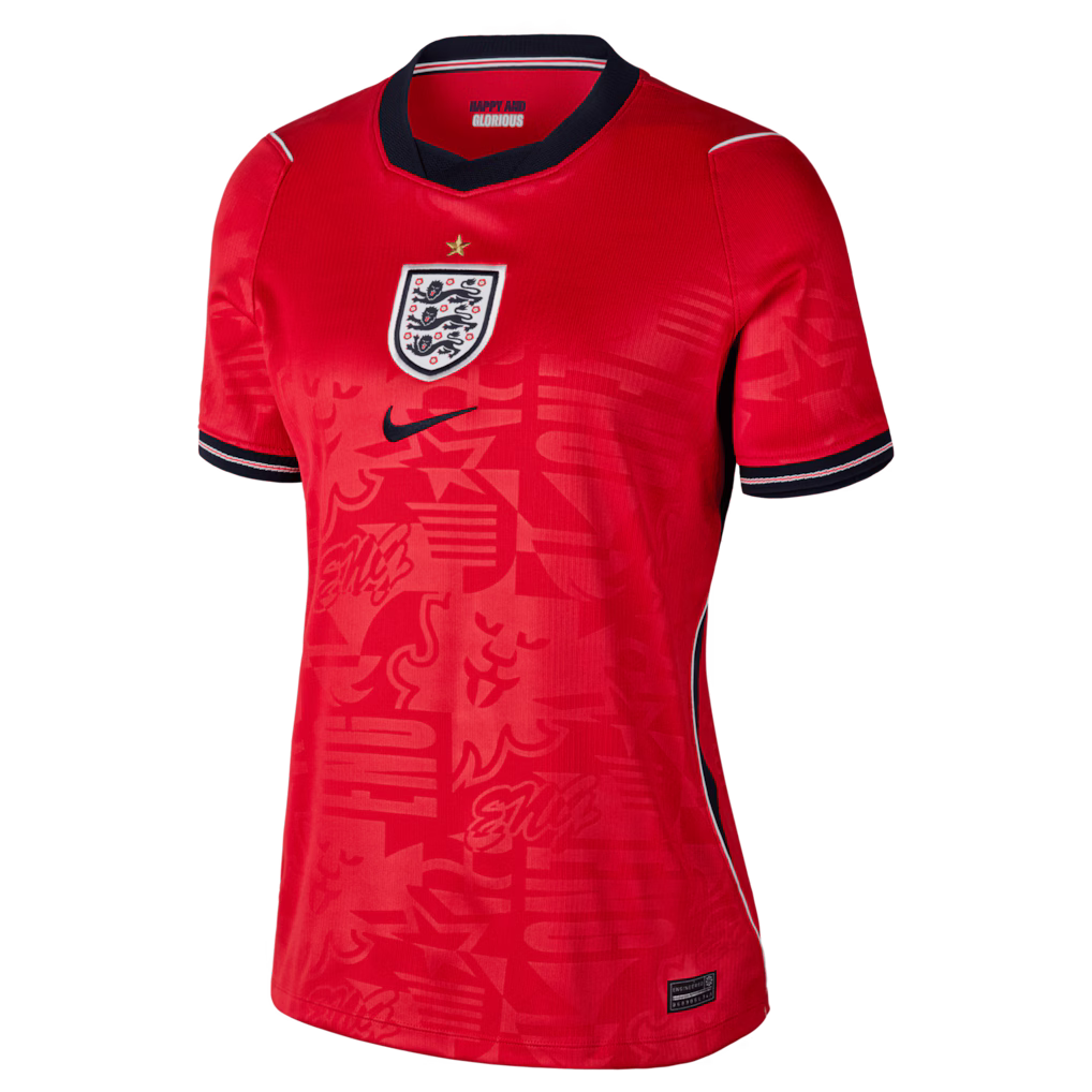 Jersey Seleção Inglaterra 2026 Torcedora Feminina - Vermelha