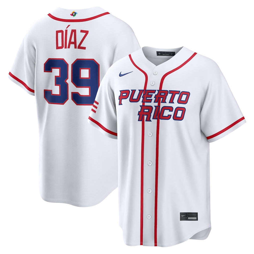 Jersey Beisebol Porto Rico WBC 2026 Branca