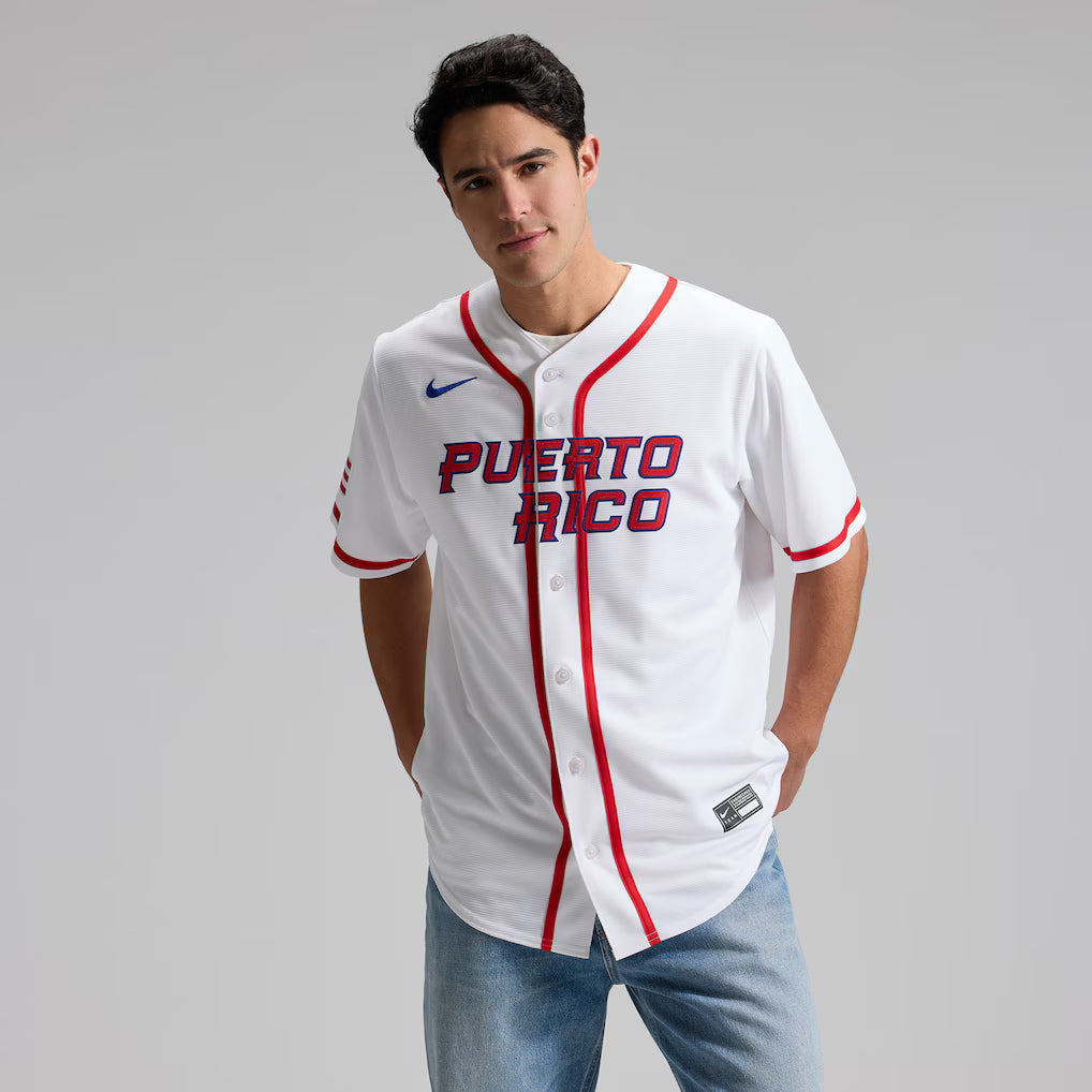 Jersey Beisebol Porto Rico WBC 2026 Branca