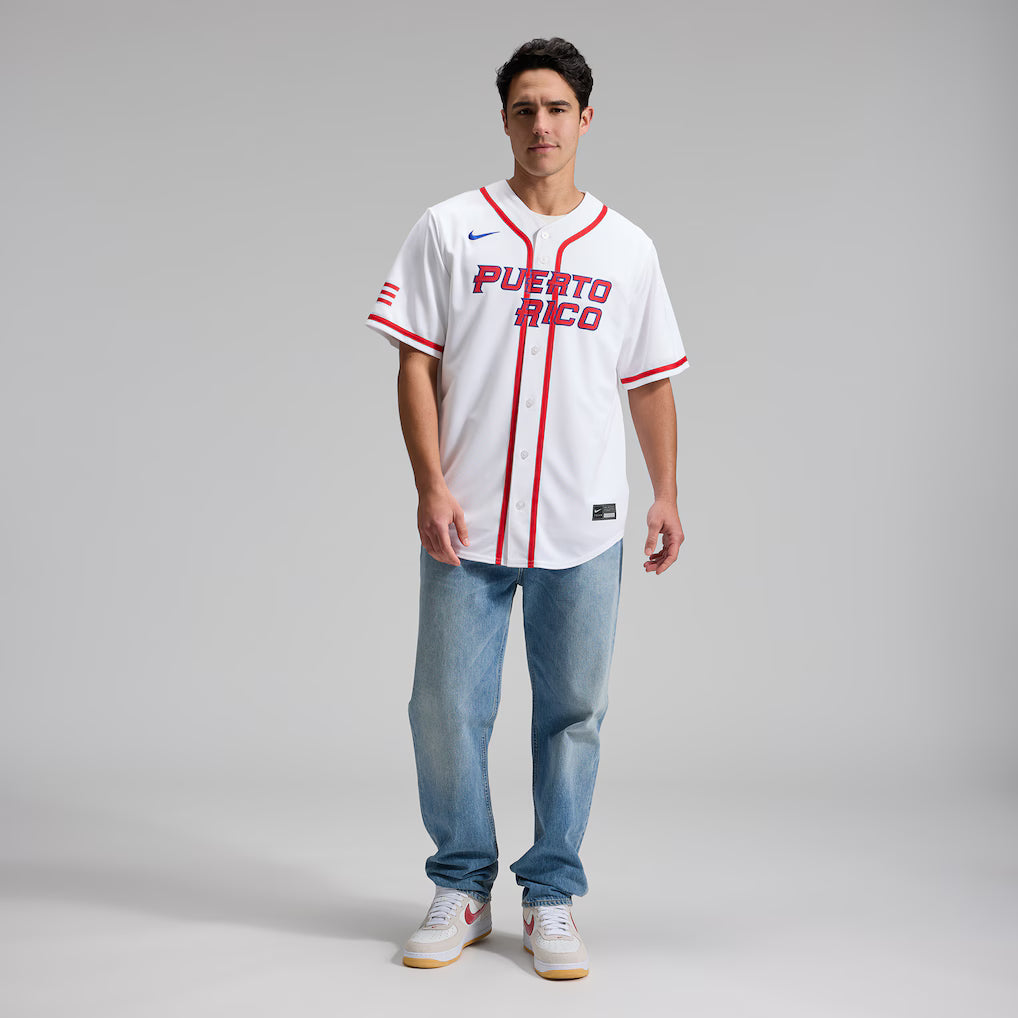 Jersey Beisebol Porto Rico WBC 2026 Branca