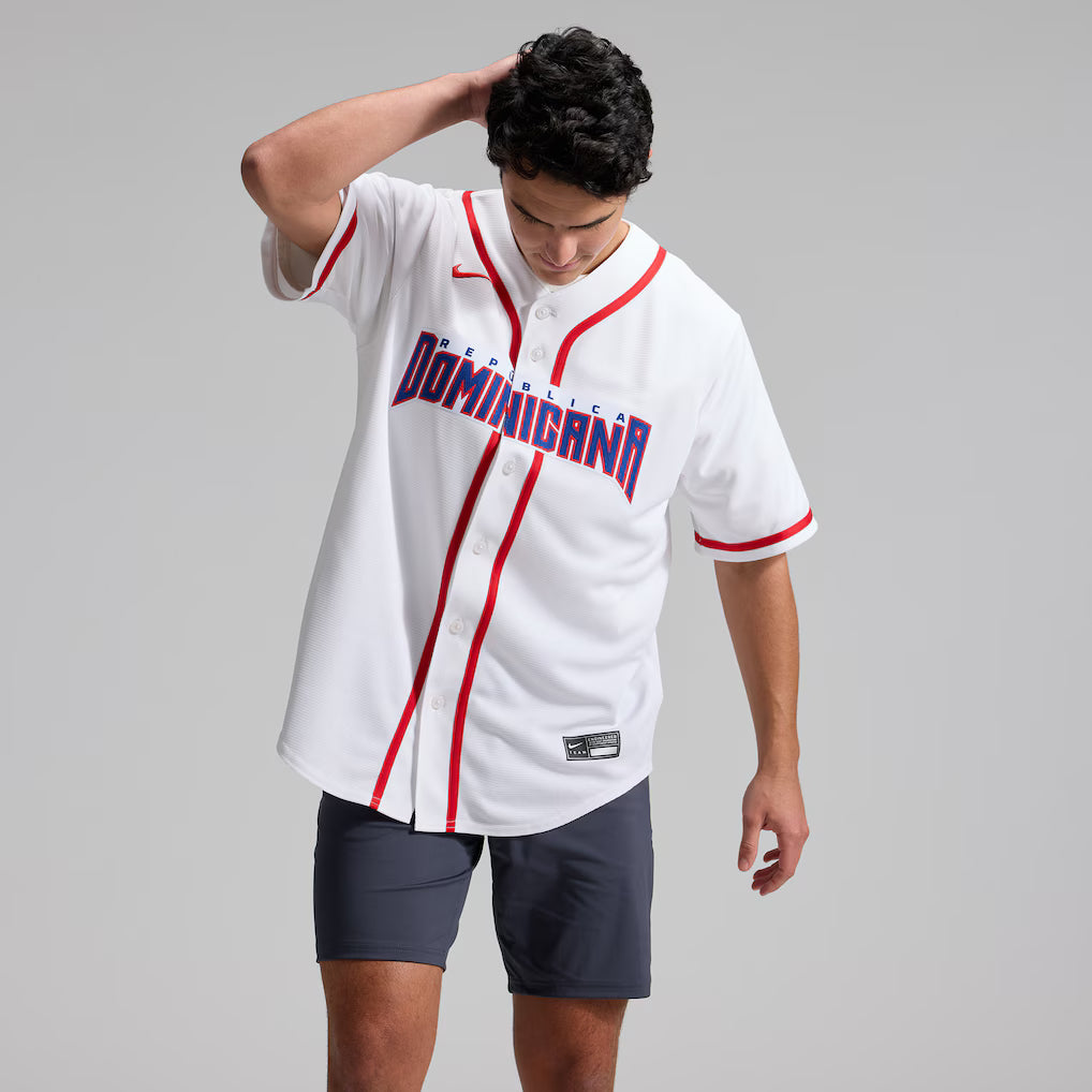 Jersey Beisebol República Dominicana WBC 2026 Branca