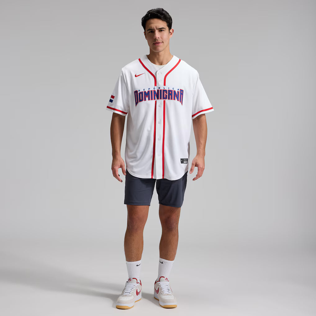 Jersey Beisebol República Dominicana WBC 2026 Branca