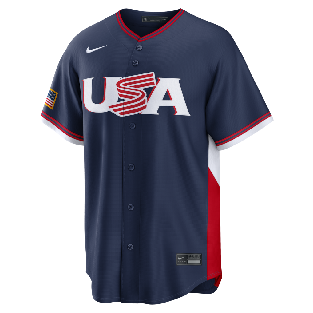 Jersey Beisebol USA WBC 2026 Azul