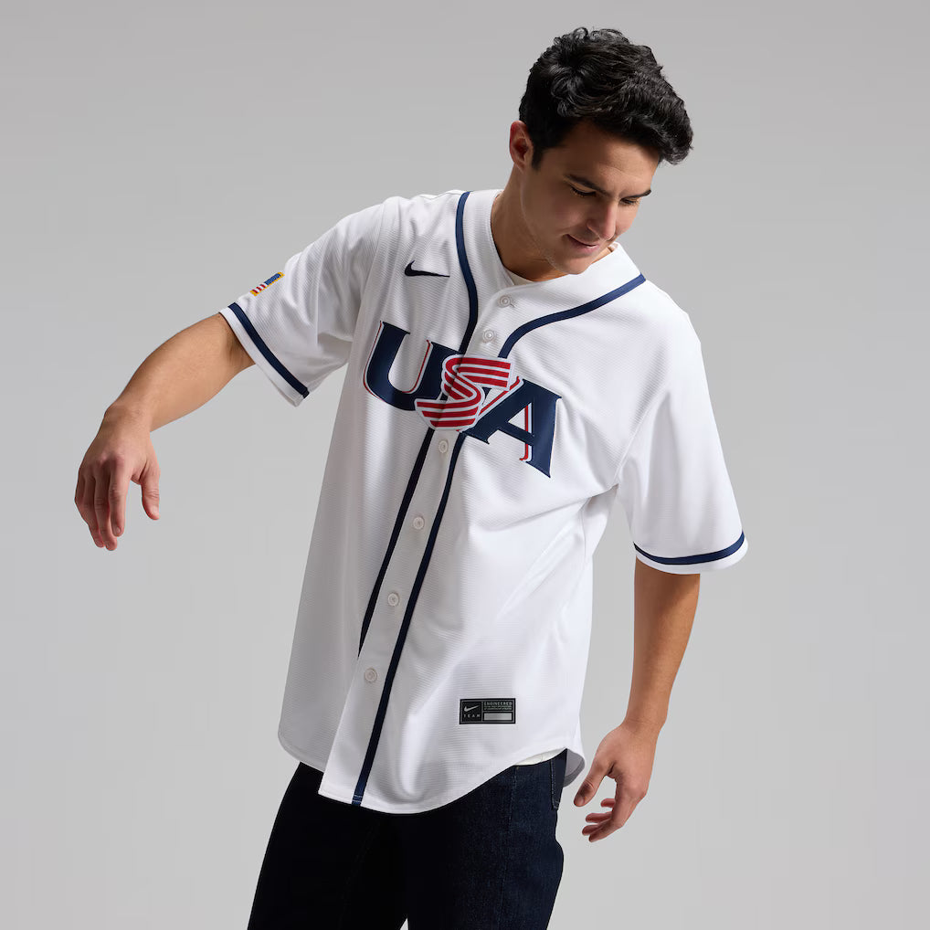 Jersey Beisebol USA WBC 2026 Branca
