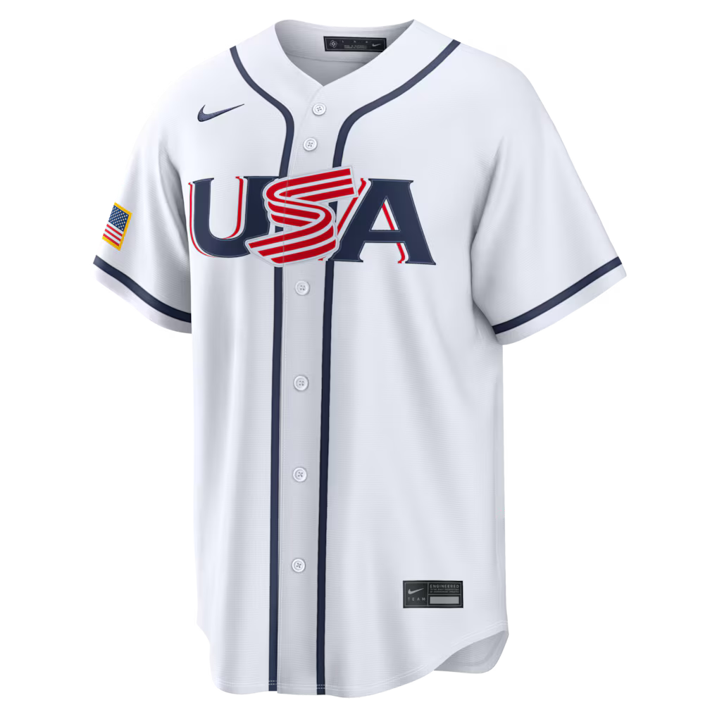 Jersey Beisebol USA WBC 2026 Branca