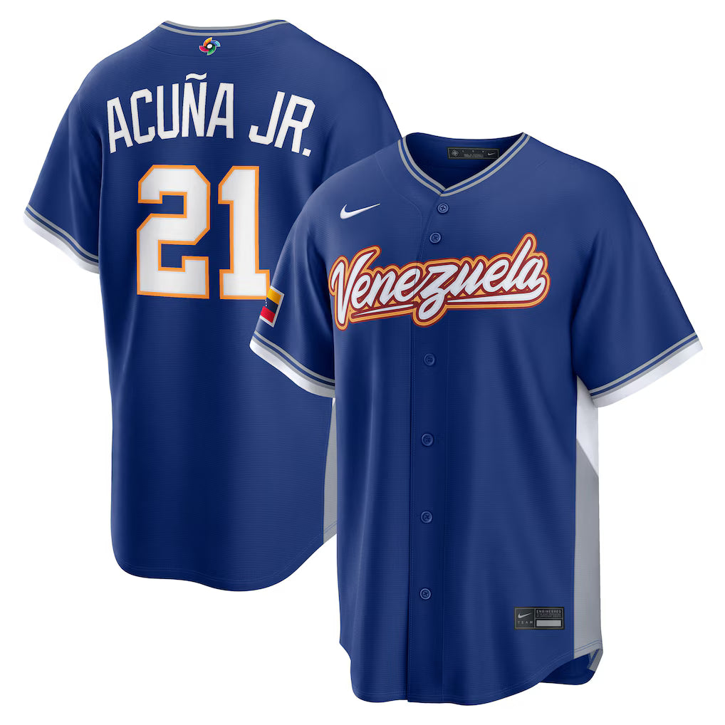 Jersey Beisebol Venezuela WBC 2026 Azul