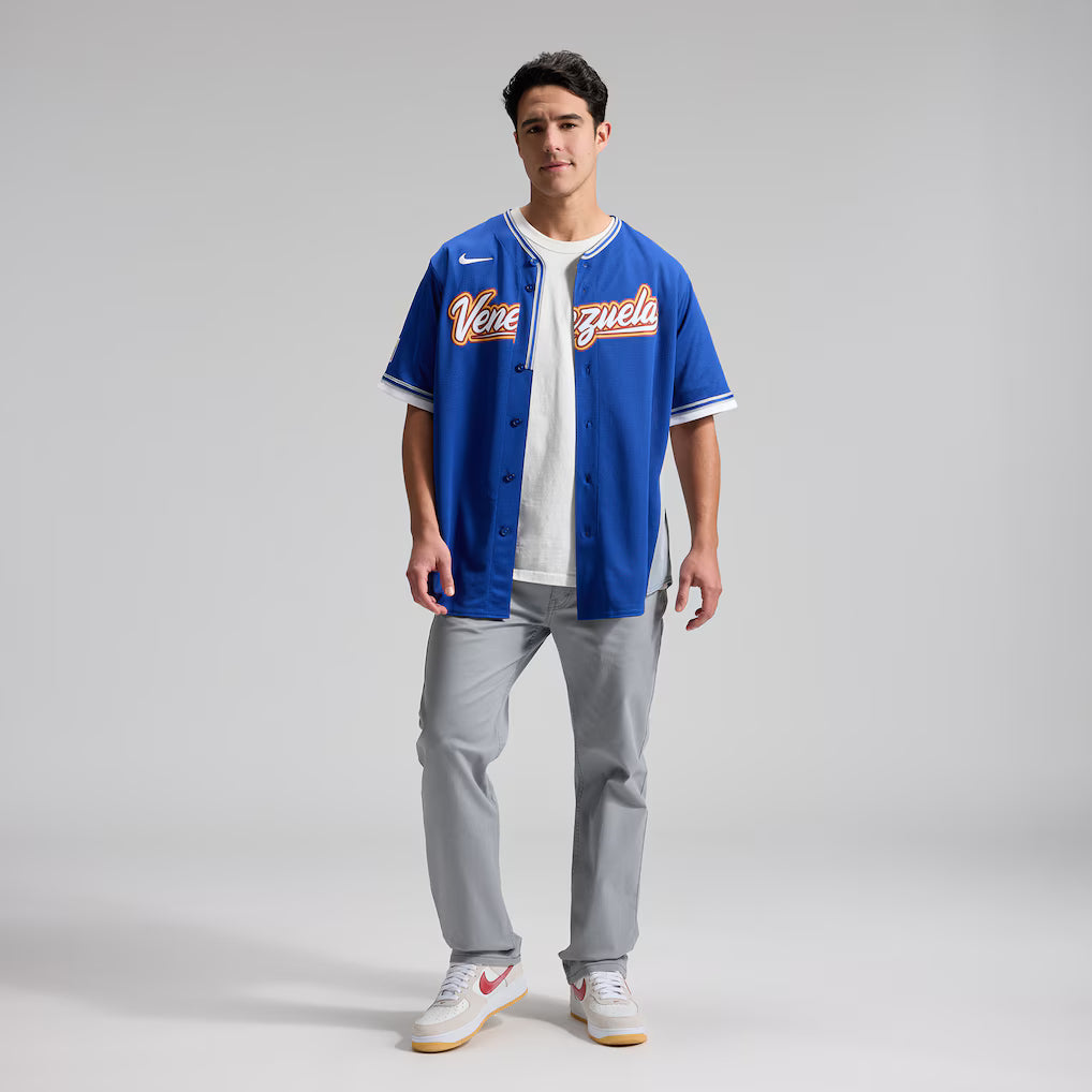 Jersey Beisebol Venezuela WBC 2026 Azul