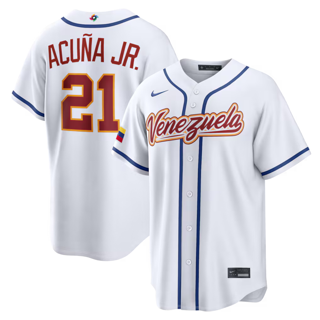 Jersey Beisebol Venezuela WBC 2026 Branca