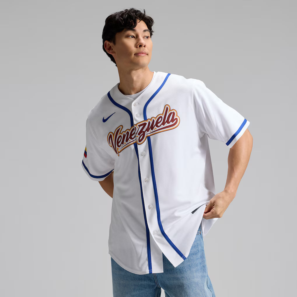 Jersey Beisebol Venezuela WBC 2026 Branca