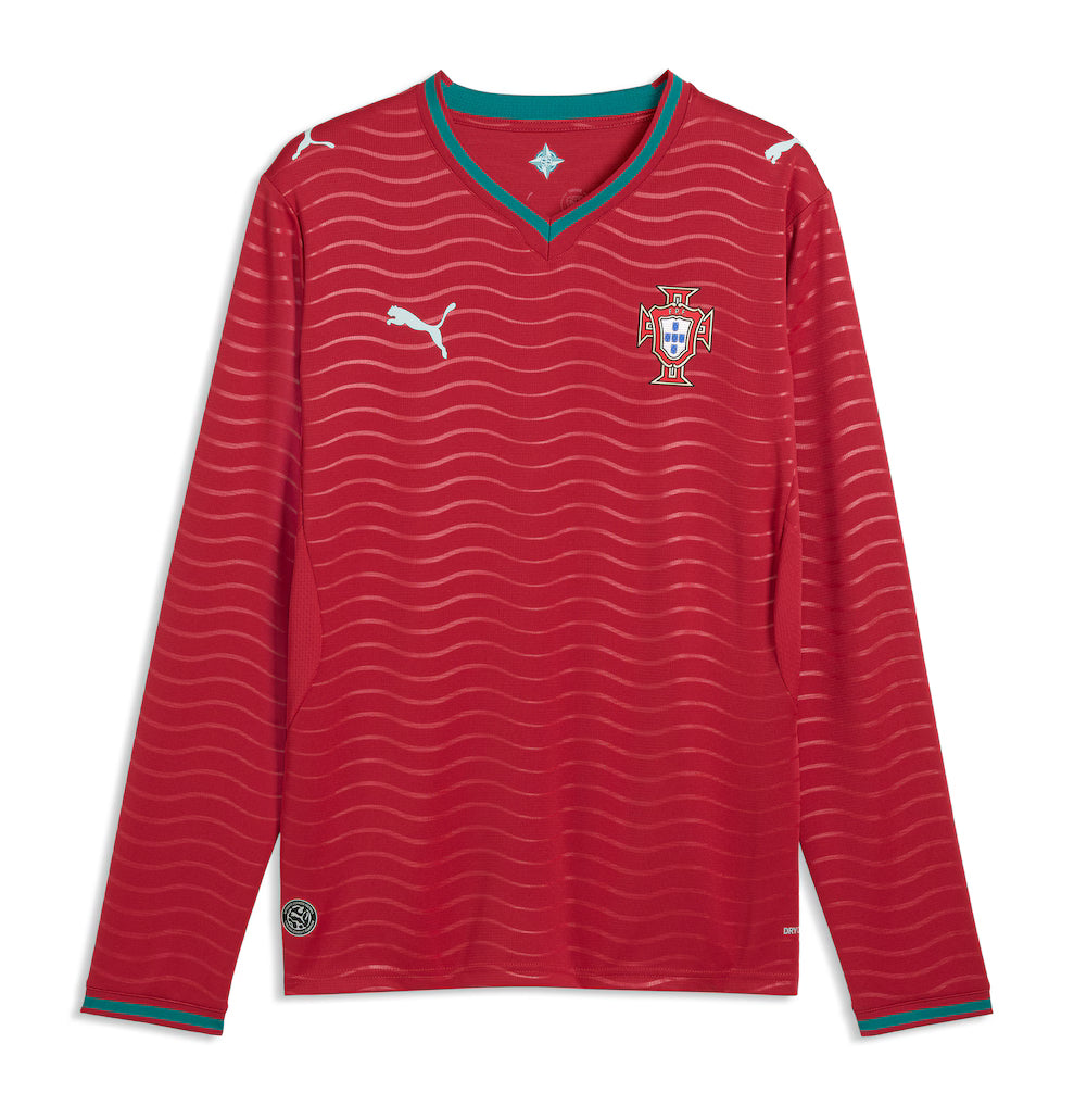 Jersey Seleção Portugal 2026 Manga Longa - Vermelha