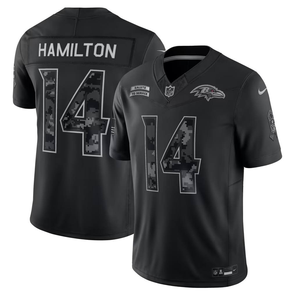 Camisa NFL Baltimore Ravens Vapor F.U.S.E. Limited Jersey Salute To Service 2026