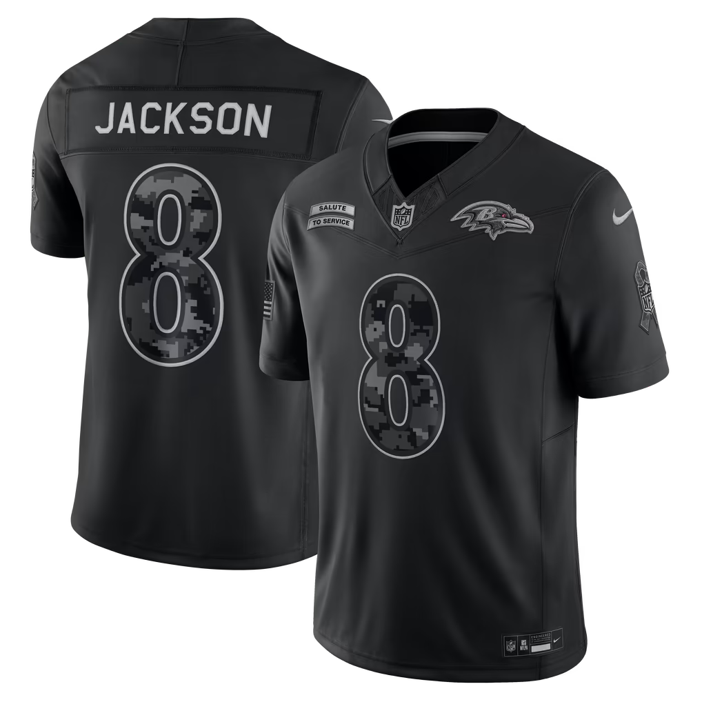 Camisa NFL Baltimore Ravens Vapor F.U.S.E. Limited Jersey Salute To Service 2026