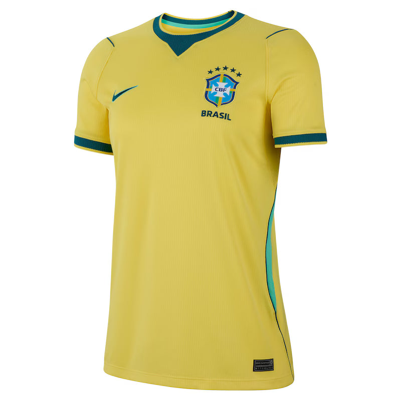 Jersey Seleção Brasileira 2026 Torcedora Feminina - Amarela