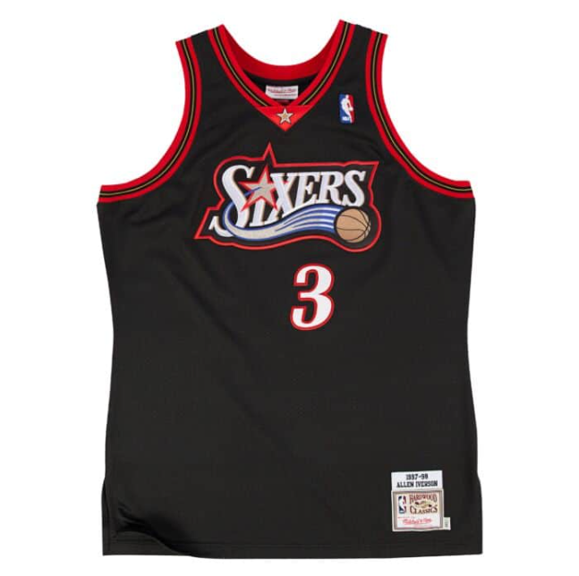 Regata Authentic Philadelphia 76ers Allen Iverson 1997/98 - OGJERSEYSHOP