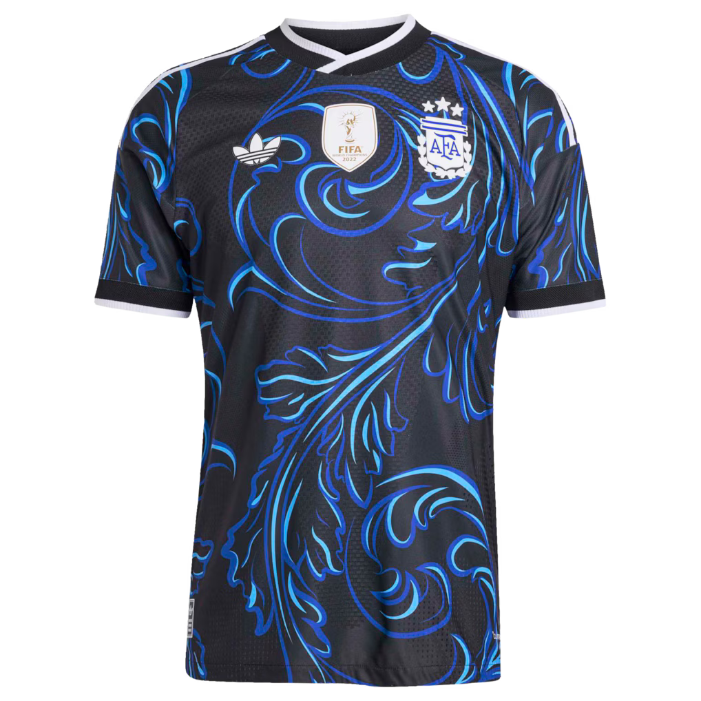 Jersey Seleção Argentina 2026 Jogador Masculina - Preta
