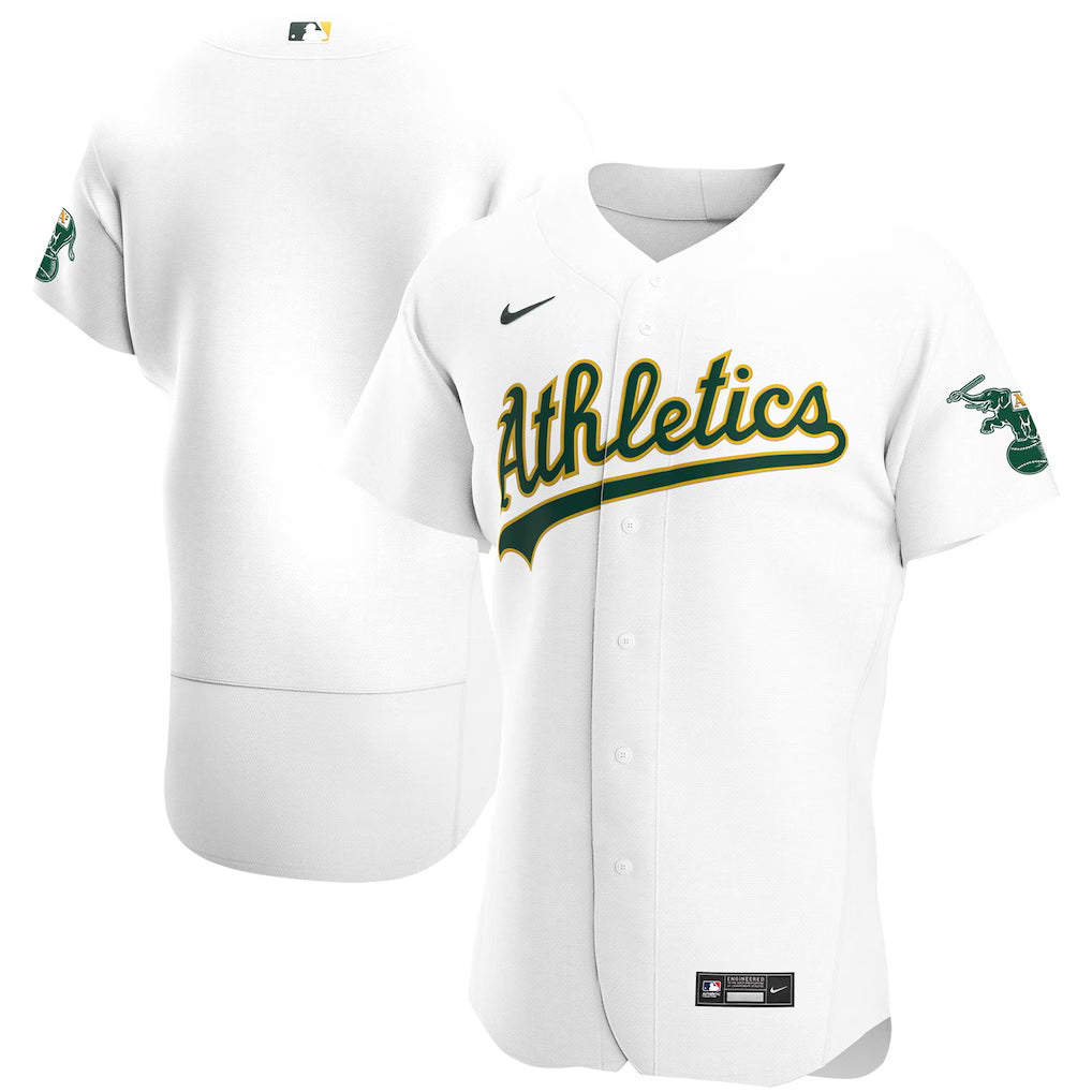 Camisa MLB Oakland Athletics Jersey Branca Authentic