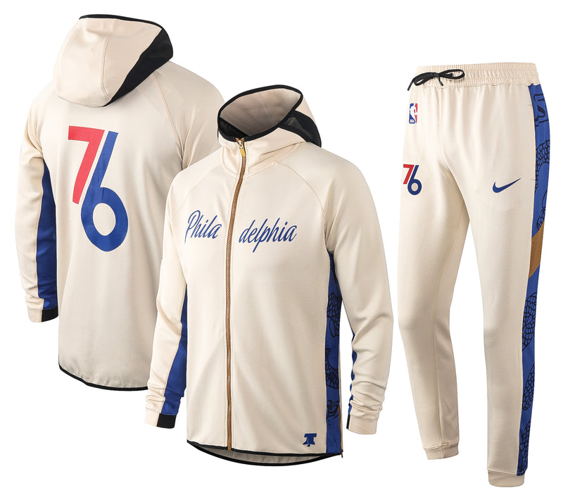 Conjunto Nike Therma Flex Philadelphia 76ers Gold Treino - OGJERSEYSHOP