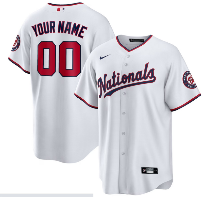 Jersey Washington Nationals Branca Replica Team