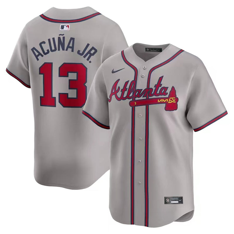 Jersey Atlanta Braves Cinza Replica Team