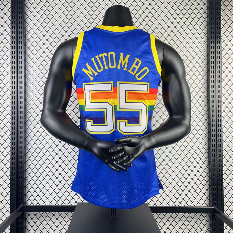 Regata Swingman Denver Nuggets Mitchell & Ness Hardwood Classics 1991/92 Azul - OGJERSEYSHOP