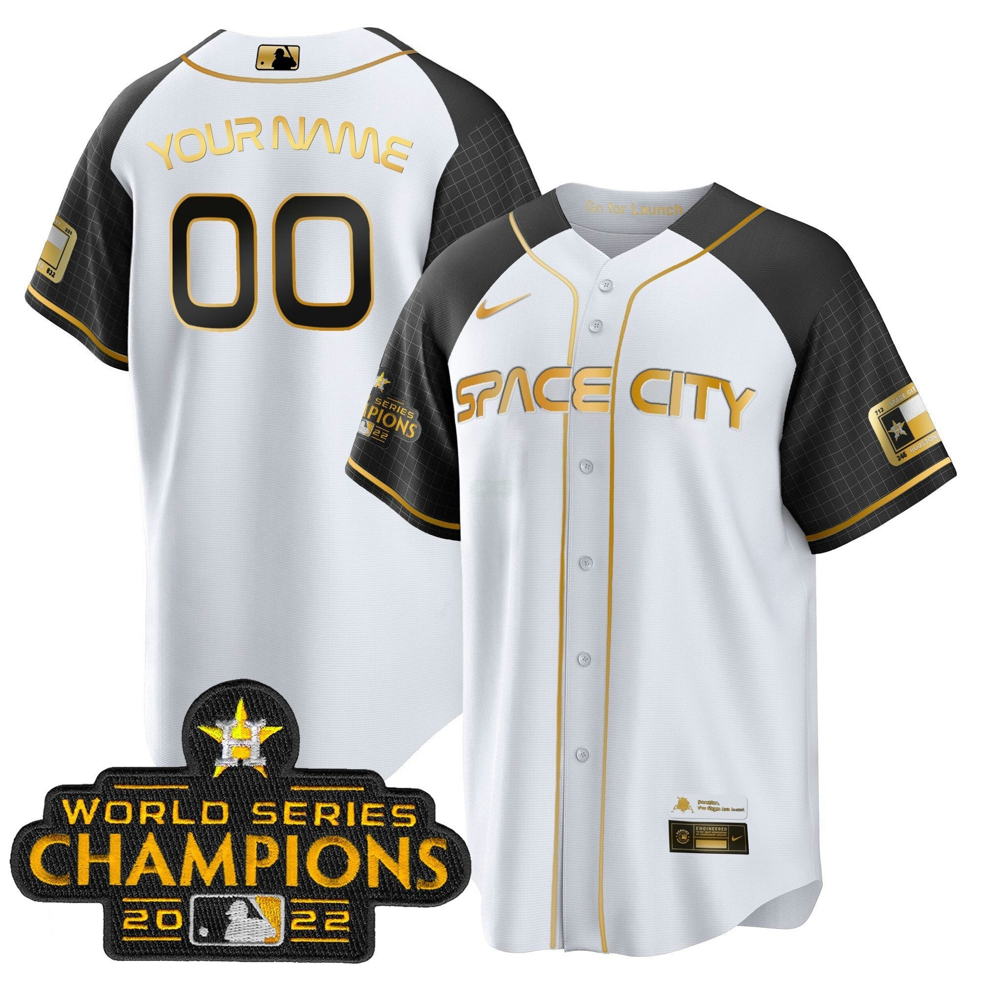 Camisa MLB 2023 Space City Champions Alternativa Cool Jersey