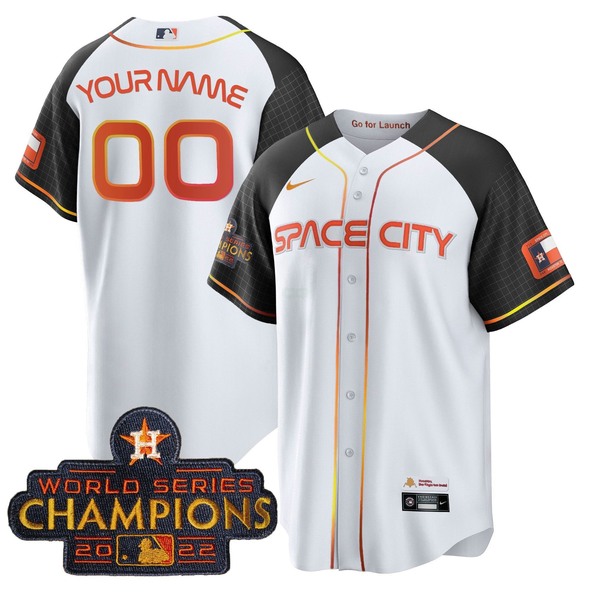 Camisa MLB 2023 Space City Champions Alternativa Cool Jersey