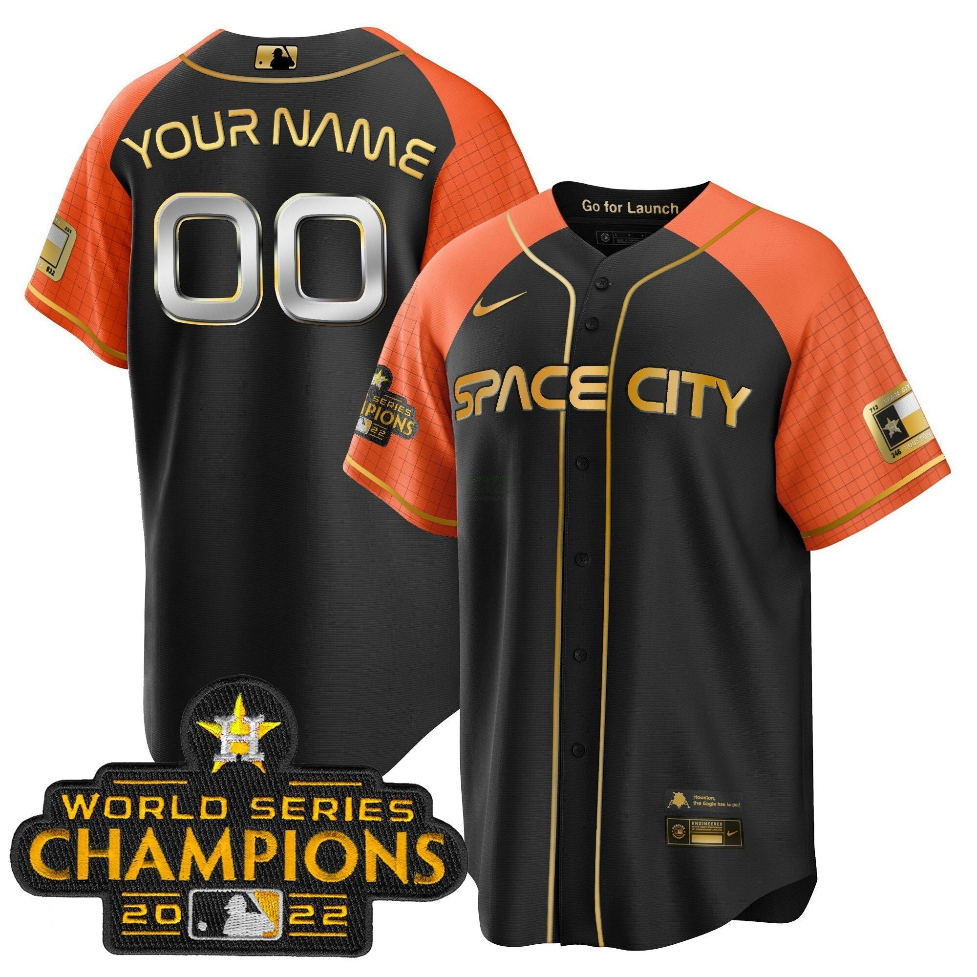 Camisa MLB 2023 Space City Champions Alternativa Cool Jersey