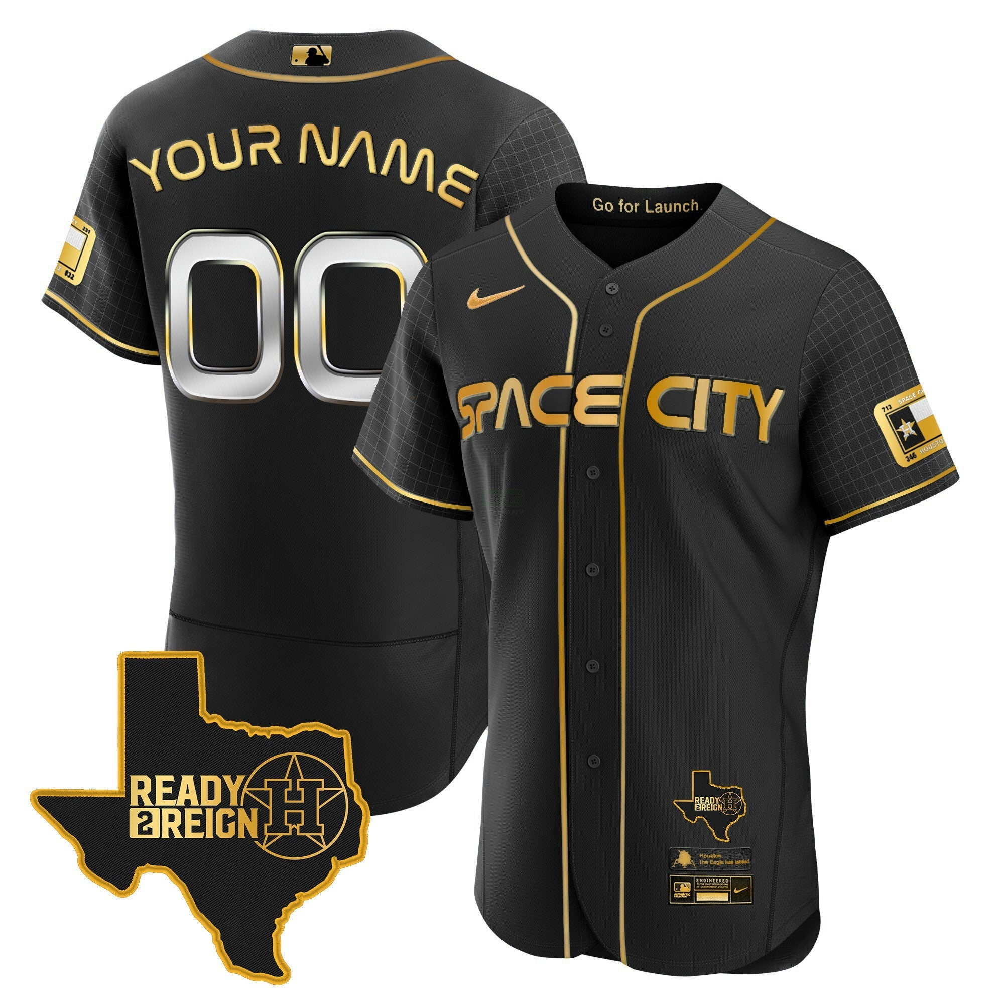 Camisa MLB 2024 Space City Ready 2 Reign Flex Base Jersey