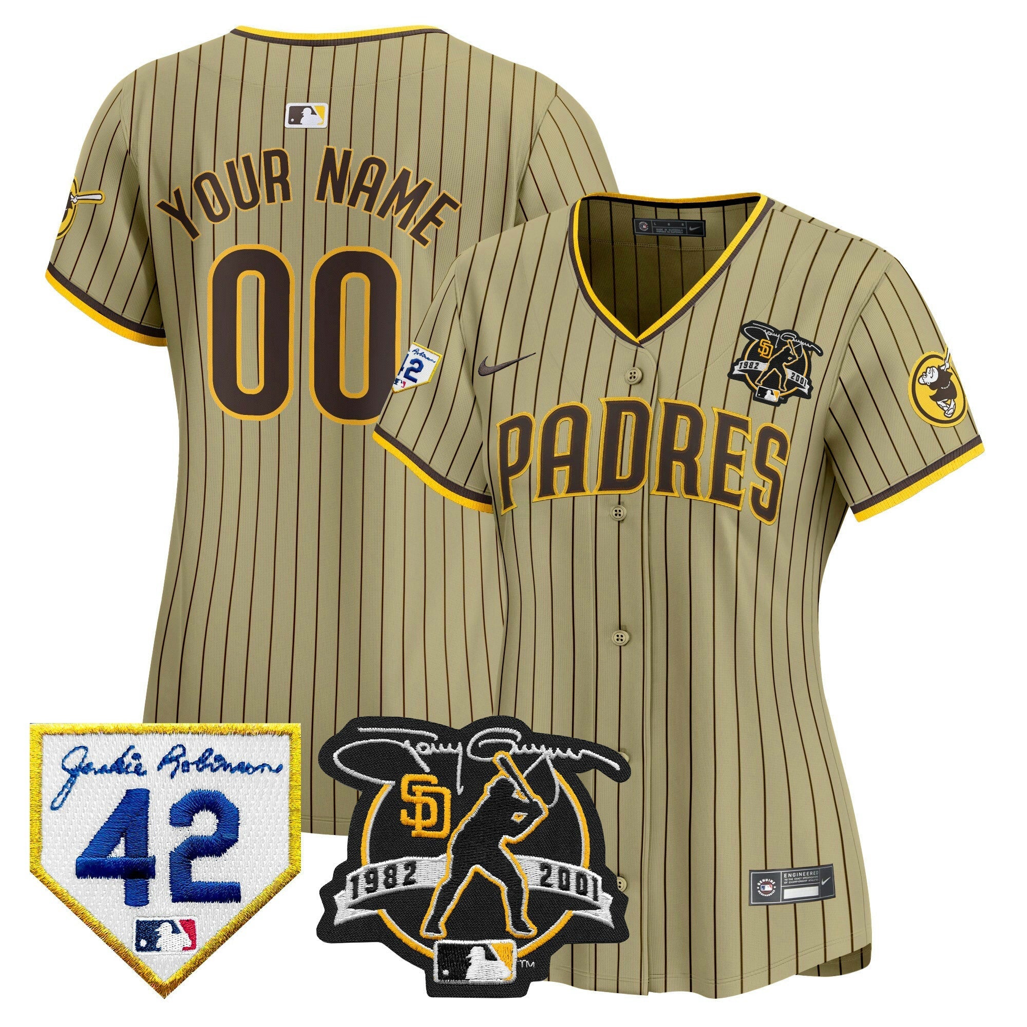 Camisa MLB 2024 Tony Gwynn & Robinson Patch Vapor Premier Limited Jersey