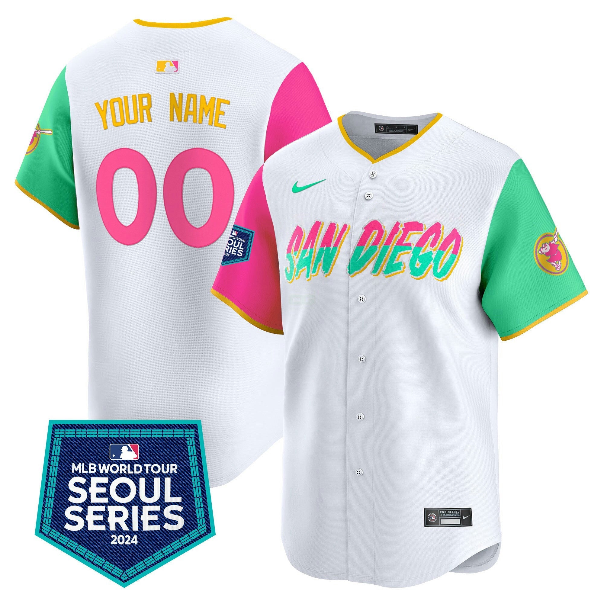 Camisa MLB 2024 World Tour Seoul Series Patch Vapor Premier Limited Jersey