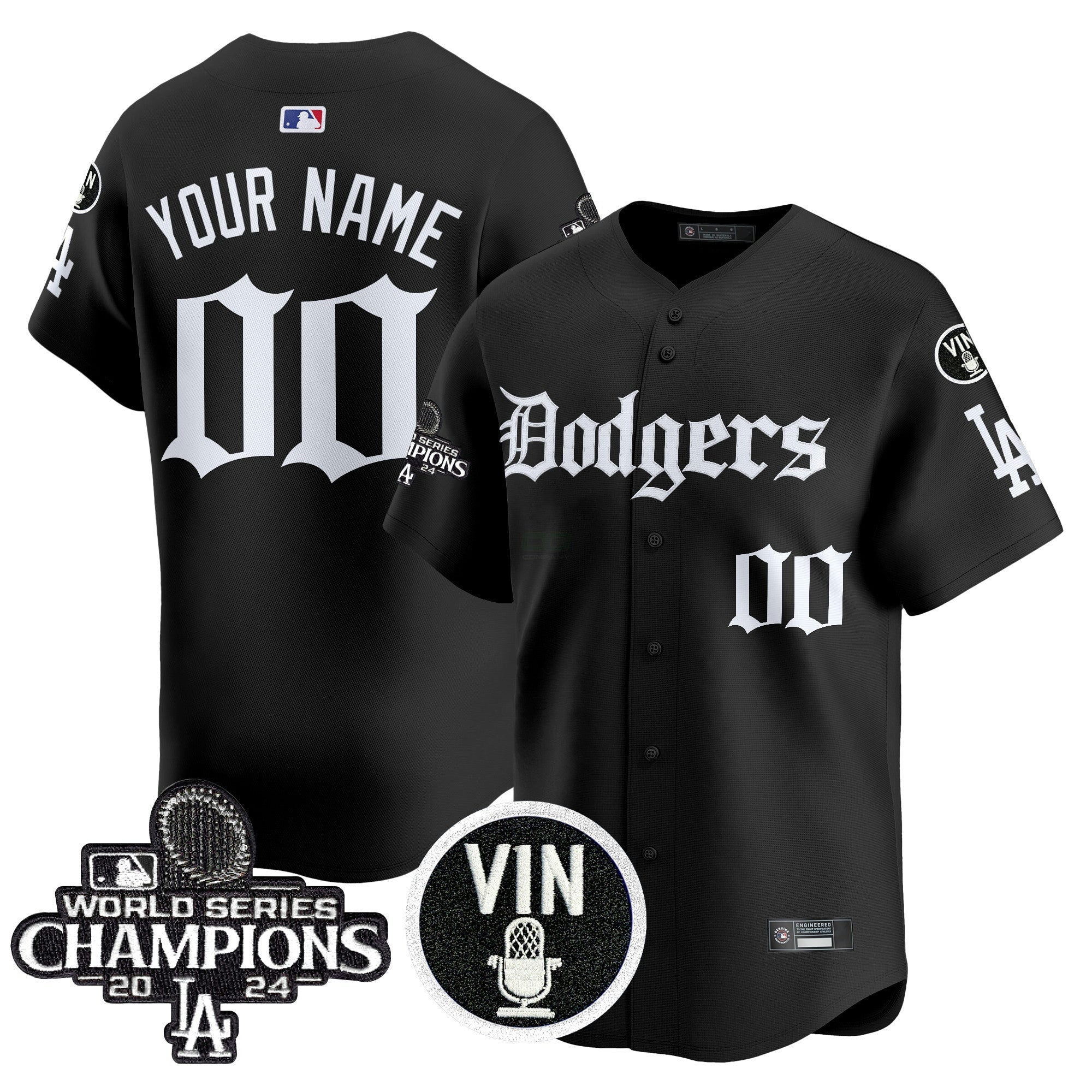 Camisa MLB 2025 LA Gothic Style Vapor Premier Limited Jersey V2